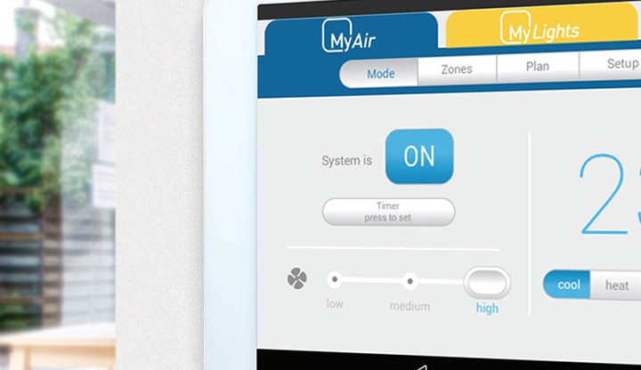 Airconditioning zone controller used for segmenting of zones of the house.