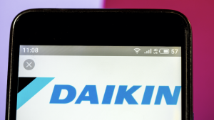The Daikin logo used for the famous brand.